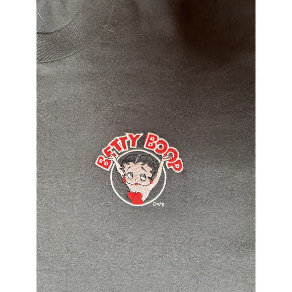 Vintage 90s Betty Boop Embroidered Logo T-Shirt - Picture 3 of 5